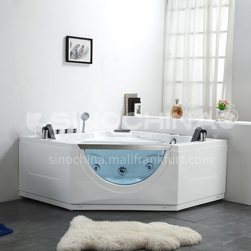 Acrylic corner surfing Jacuzzi bathtub against the wall Home triangular bathroom soaking bathtub AO-6088